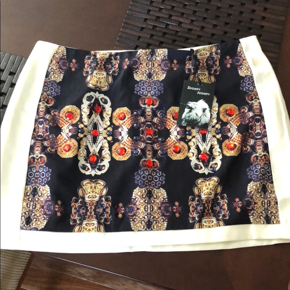 Bejeweled skirt
